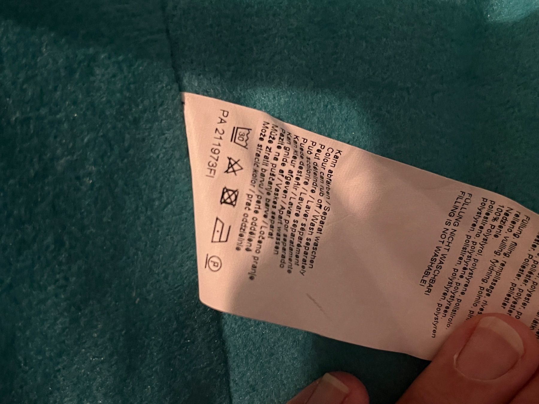 Poltrone: Sitting Point Sitzsack Türkis – Usato da Uster venduto da stuarta 3