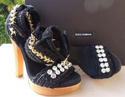 Dolce & Gabbana! bellissimi scarpe con strass n.37,5