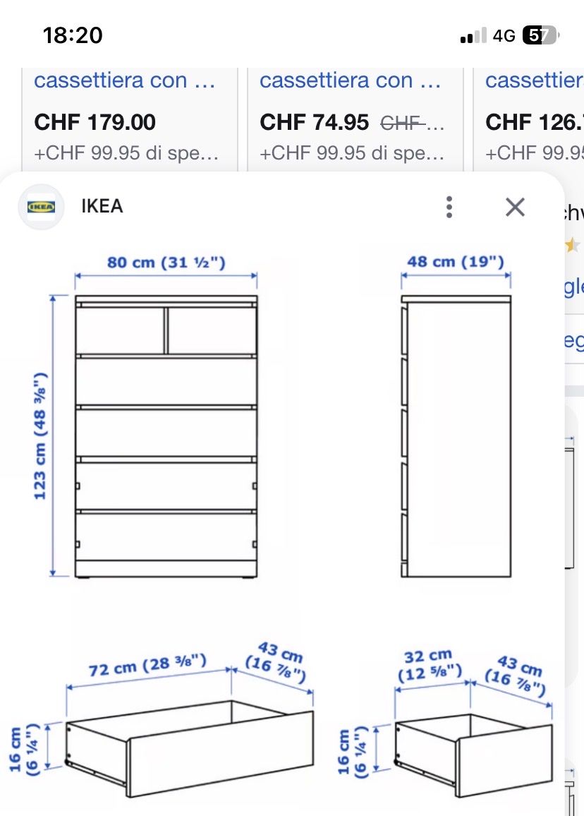 Ikea Kommoden: Ikea Malm cassettiera alta – Gebraucht aus Küssnacht am Rigi von CALIFRASQUI 3