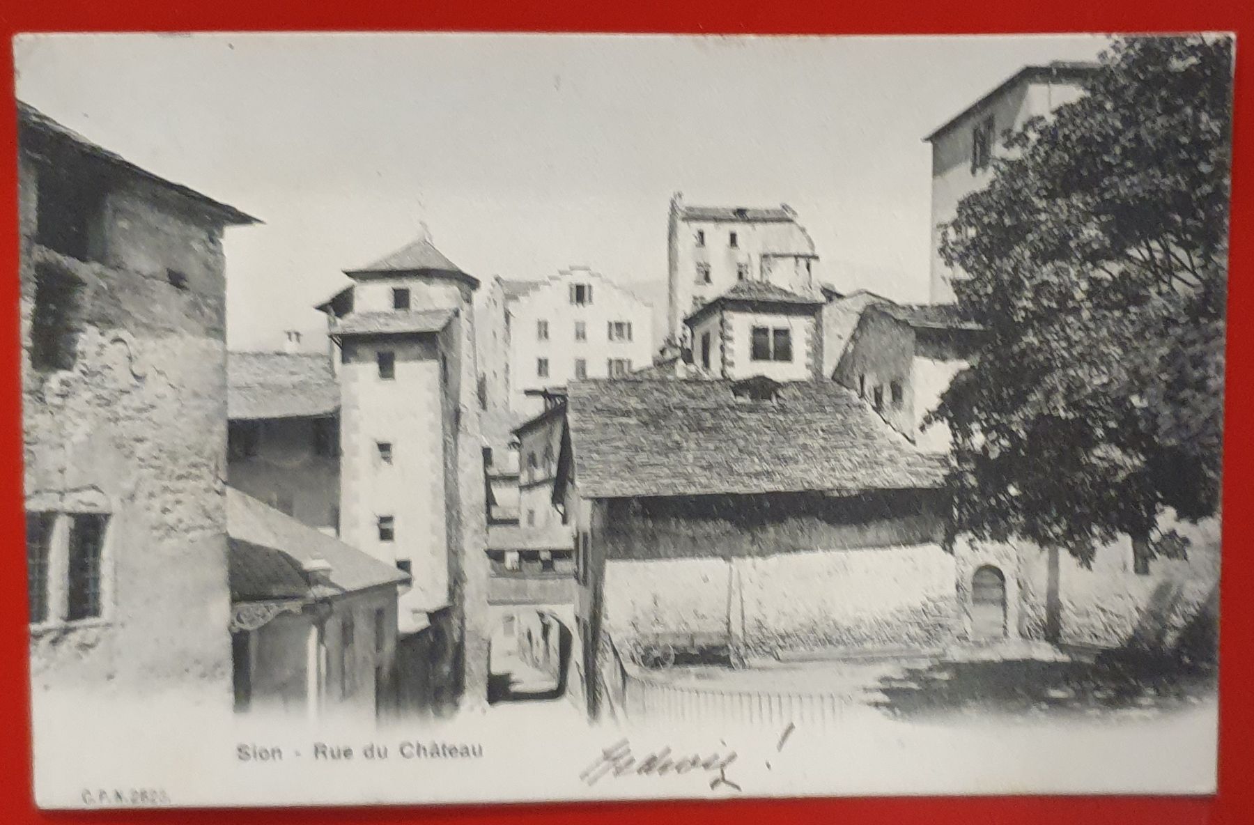 Ansichtskarten: Sion 1904 - Rue du Chateau – Gebraucht aus Kreuzlingen von Rschweiz1