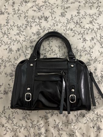 Borsa a mano donna nero pelle buona condizione