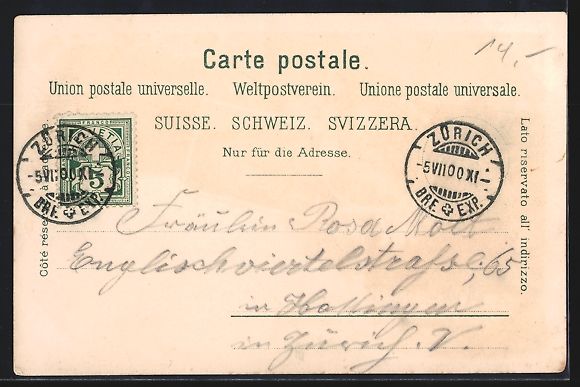 Cartes postales: Litho Rigi, Panorama mit Kulm, Klösterl – D'occasion à Berlin par bartko-reher 1