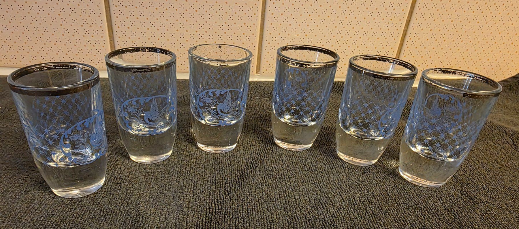 Bicchieri: 6x charmante Vintage Schnapsgläser – Usato da Richterswil venduto da adora88 1