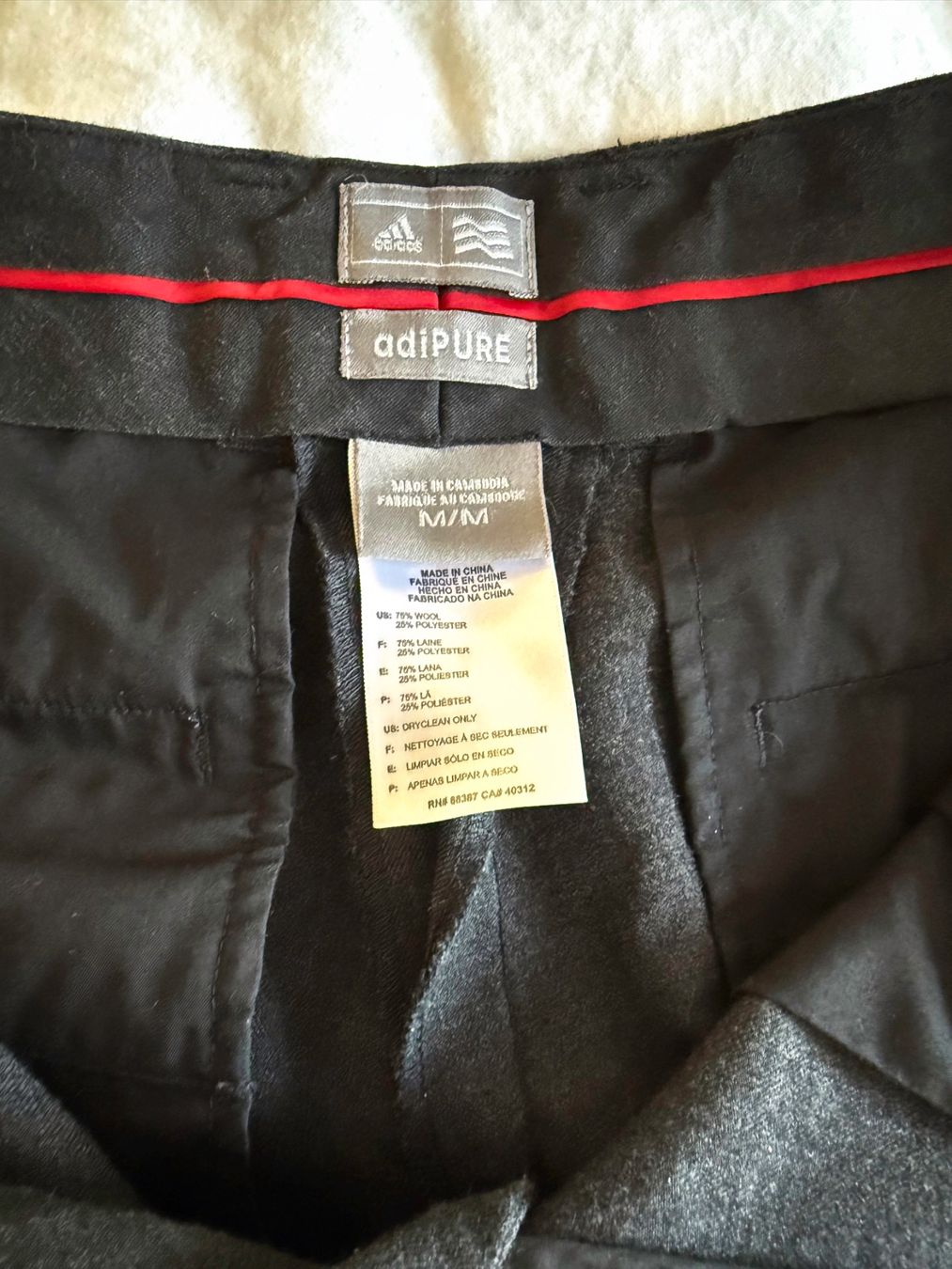 Pantaloni: Adidas adiPURE, anthrazit/schwarz, Gr. M – Usato da Wallisellen venduto da Mike11mike 1