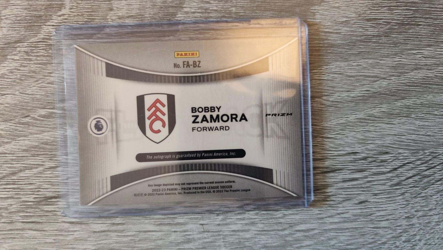 Panini Carte collezionabili: Panini Prizm 22/23 Bobby Zamora mit Autogramm – Usato da St. Gallen venduto da RudyundFloydCards 1
