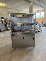 Neuwertiges Bain-Marie Wärmeplattenbuffet 