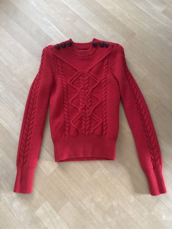 Isabel Marant Pullover, Gr. 36, Rot, Wolle - Winter Hit!