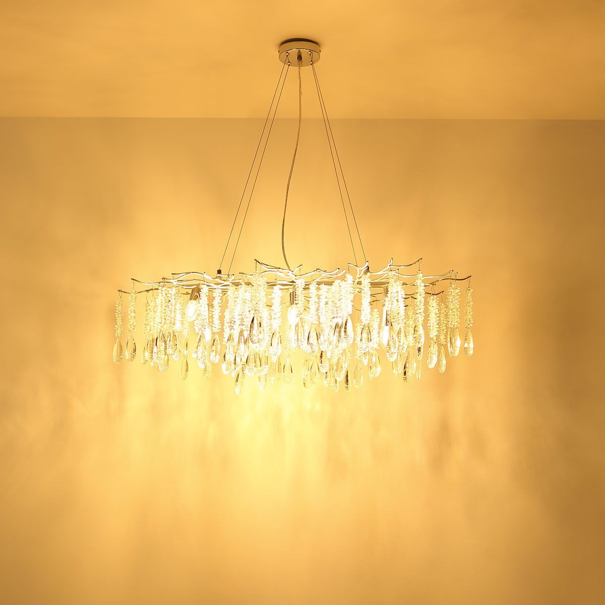 Lampadari & plafoniere: Pendelleuchte, Silber, 100 cm x 60 cm – Nuovo (secondo la descrizione) da Kreuzlingen venduto da Smart-Light 2