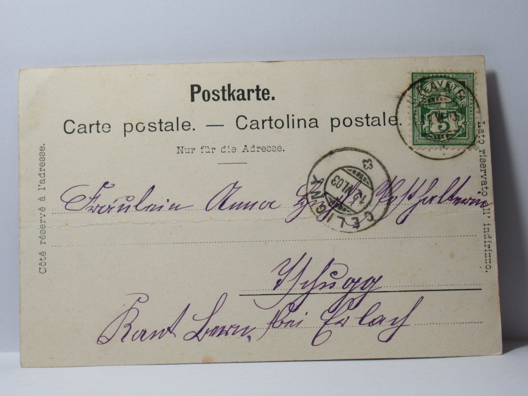 Cartes postales: Château de Crans 1903 – D'occasion à Grenchen par Bluemchen1900 1