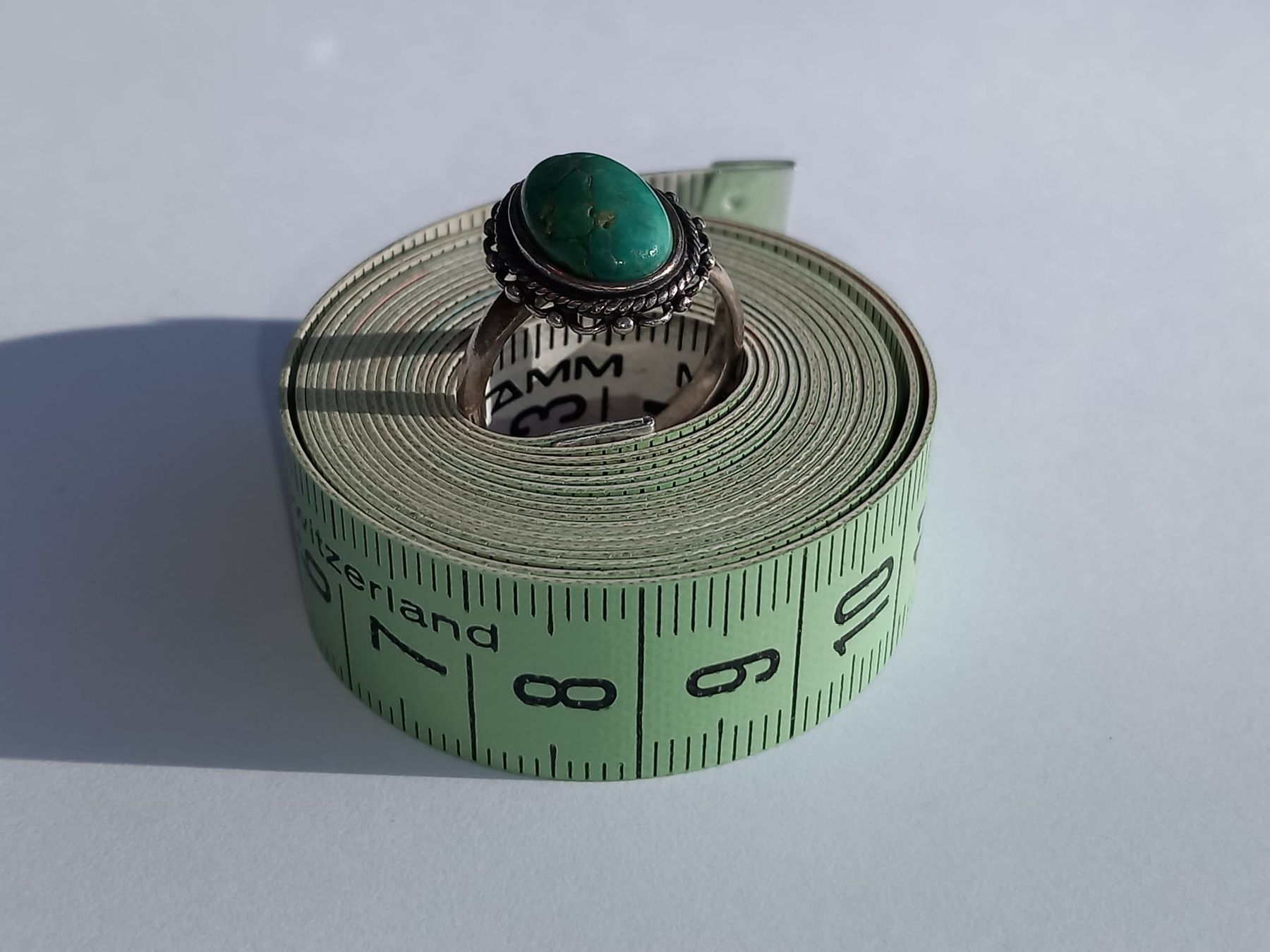 Ringe: Alter Silber 925  Ring mit Echt Türkis Stein Gr. 52 – Gebraucht aus Winterthur von Jopf1 2