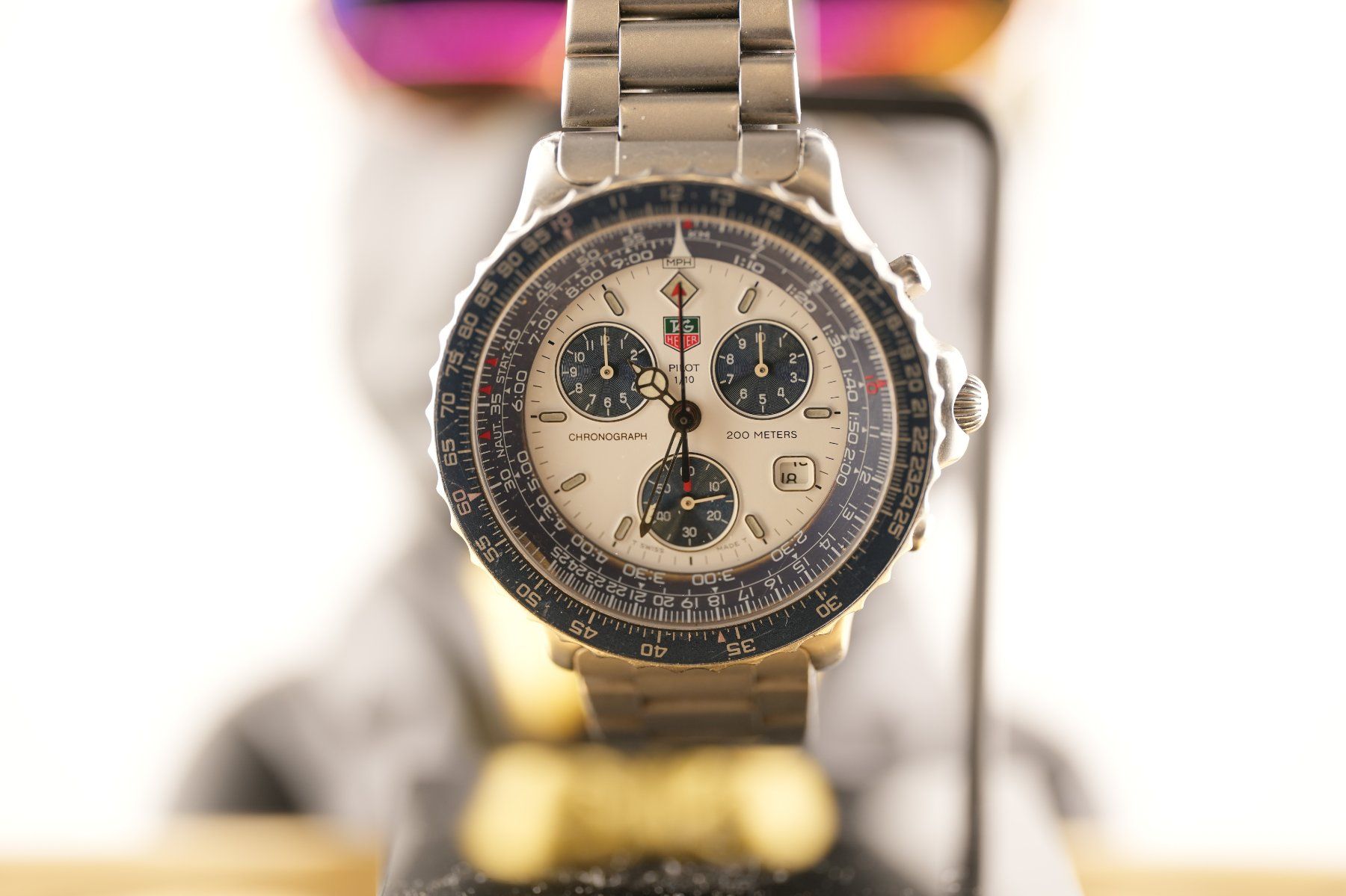 Tag Heuer Uhren: Tag Heuer Pilot 1/10 Chronograph – Gebraucht aus Basel von Vip24