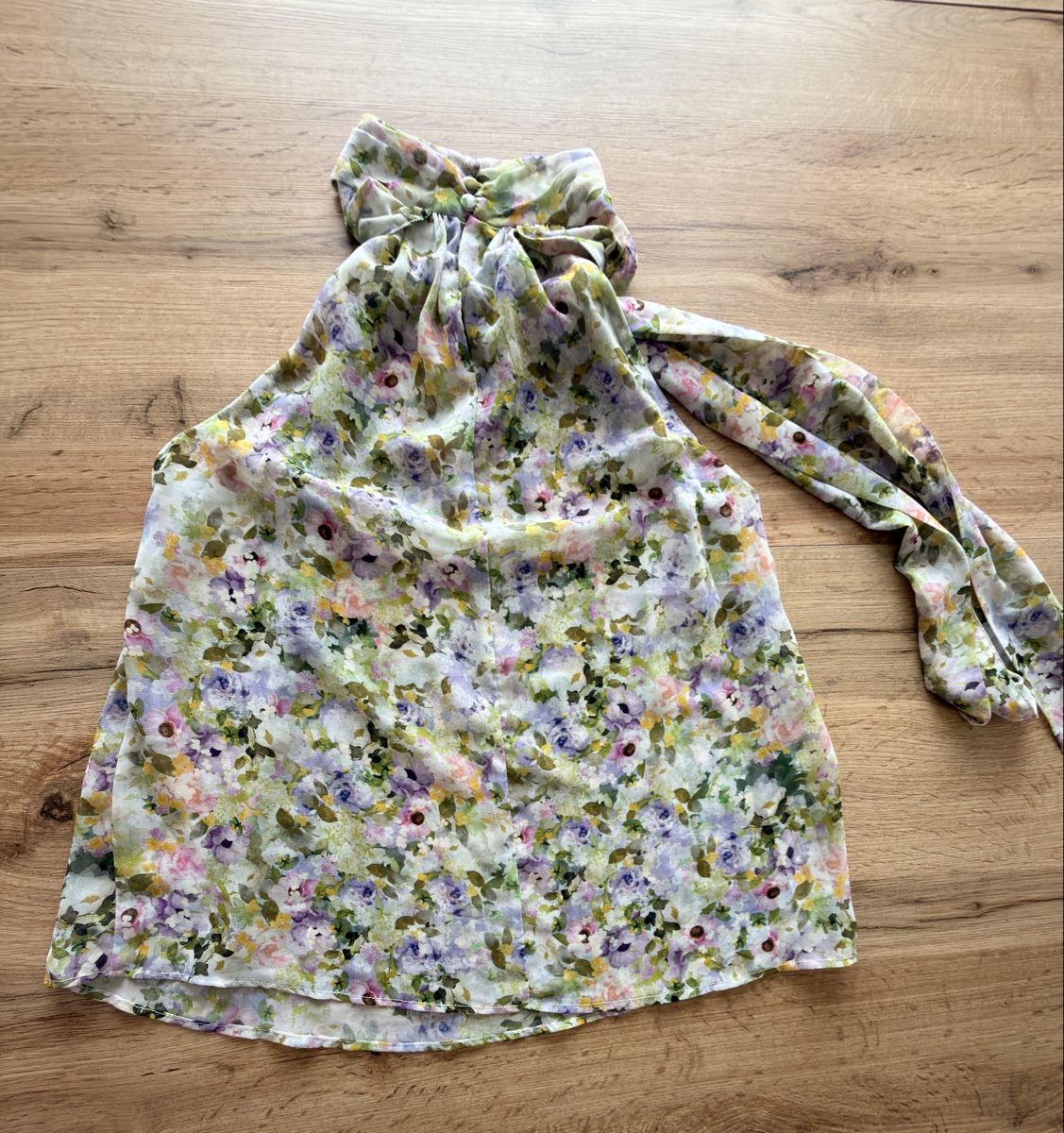 Mango Tops: Mango Sommerliches Chiffon am Top mit Blumenmuster, Gr S – Gebraucht aus Urdorf von fairfashion