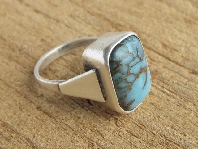 Anelli: Vintage Ring Silber 835 Türkis Gr. 50 – Usato da Ermatingen venduto da Decovin 5