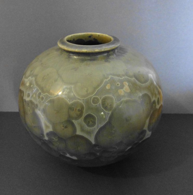Keramik Vase E. DEINBOECK mit Kristallglasur, um 1980/90 Kaufen auf