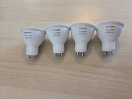 Lot 4 ampoules Philips Hue White Ambiance GU10 connectées