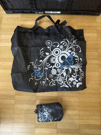 Borsa shopping riutilizzabile, pieghevole - come nuova!