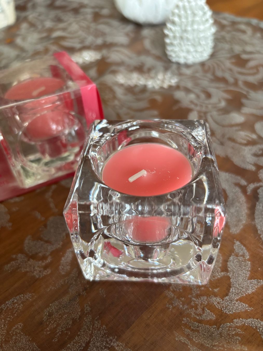 Portacandele: Neu! 2 Kerzenhalter pink – Nuovo e nell'imballaggio originale da Balsthal venduto da Uroby 1