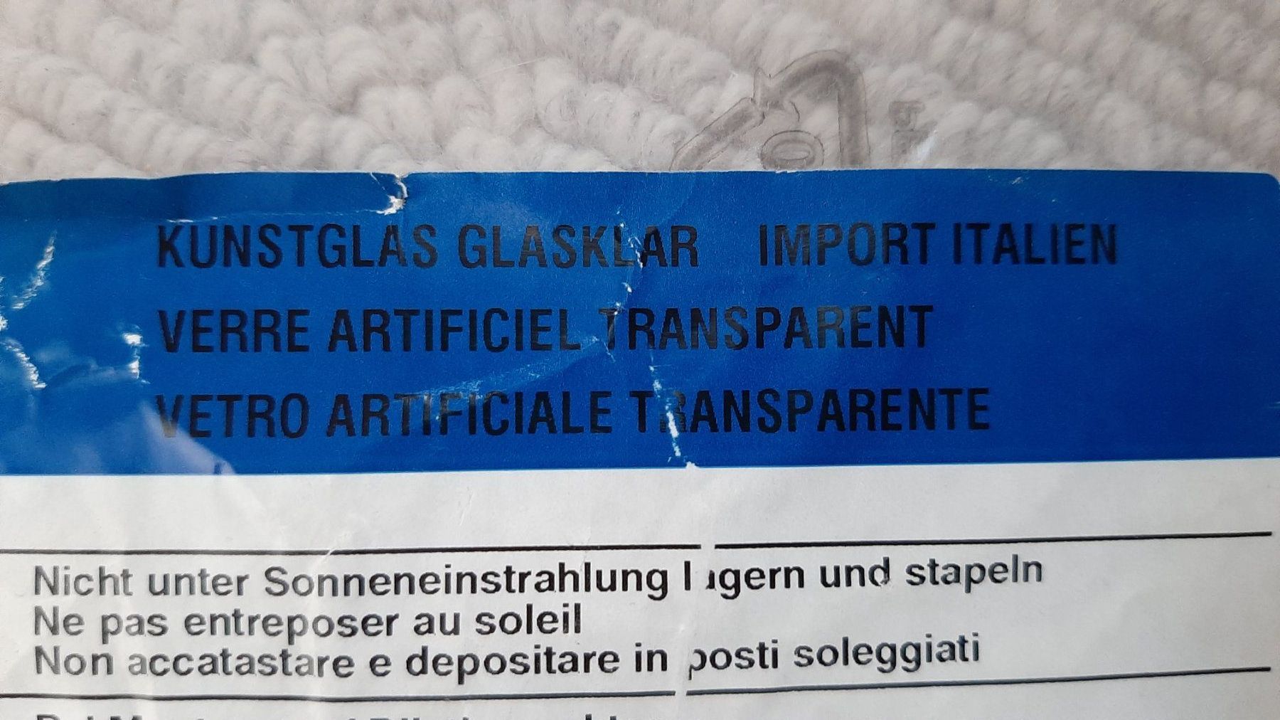 Piatti di portata: Kunstglasplatte transparent 200 x 59,5cm – Nuovo (secondo la descrizione) da Pfäffikon ZH venduto da Romulus 1