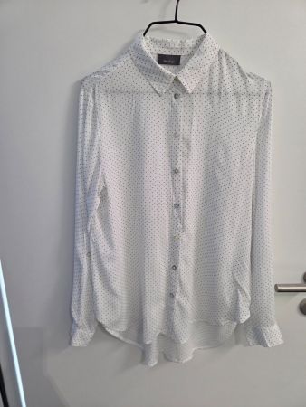 Gepunktete Soft-Bluse Gr. 36