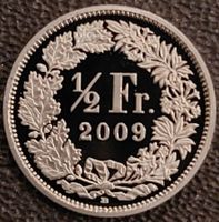 50 Rappen 2009 pp / aus Münzsatz / in einer Münzkapsel