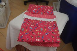 FUR PUPPEN BETT NEU - CM 55X30 ZIRKA