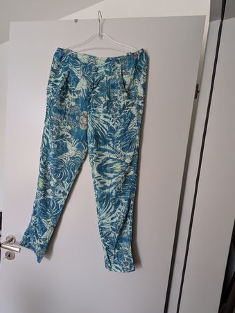 Desigual Sommerhose, Bund 28, türkis/weiss, neuwertig🌴