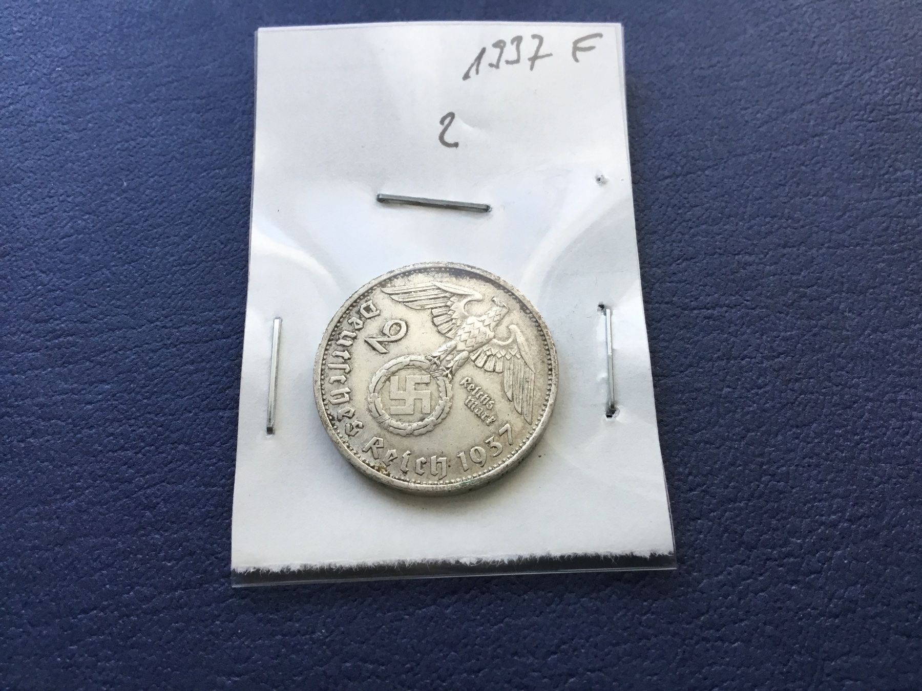 Tutti le monete: 2 Reichsmark 1937 F. – Usato da St. Margrethen SG venduto da alfapeugeot10 3