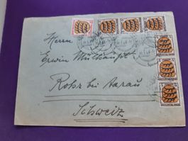 deutscher alter Brief, franz. Zone nach Rohr/AG  20.3.1948