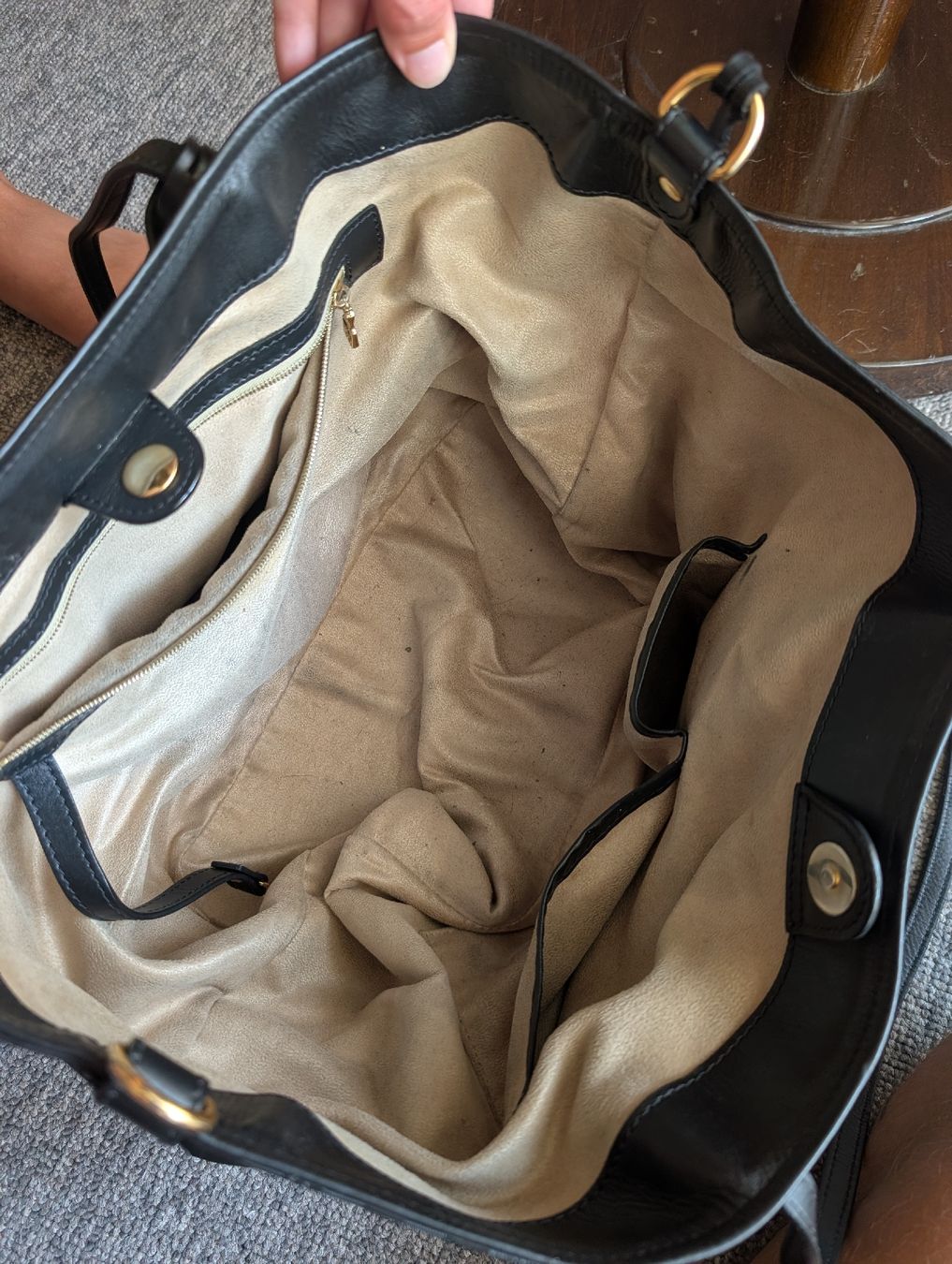 Maison Mollerus Borse da donna: MCM Mollerus Tasche schwarz gestreift Handtasche – Usato da Bern venduto da Hingerdiramueberbiet 4