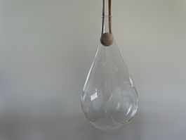 Hängende Vase aus Glas
