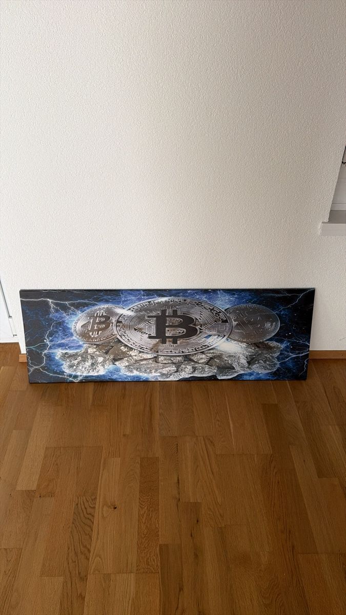 Poster & Bilder: Leinwandbild Bitcoin Krypto Motiv – Gebraucht aus Staad SG von nic_y5q5