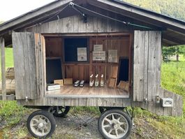 Verkaufsstand auf Anhänger