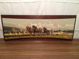 Tableau panoramique Moissons