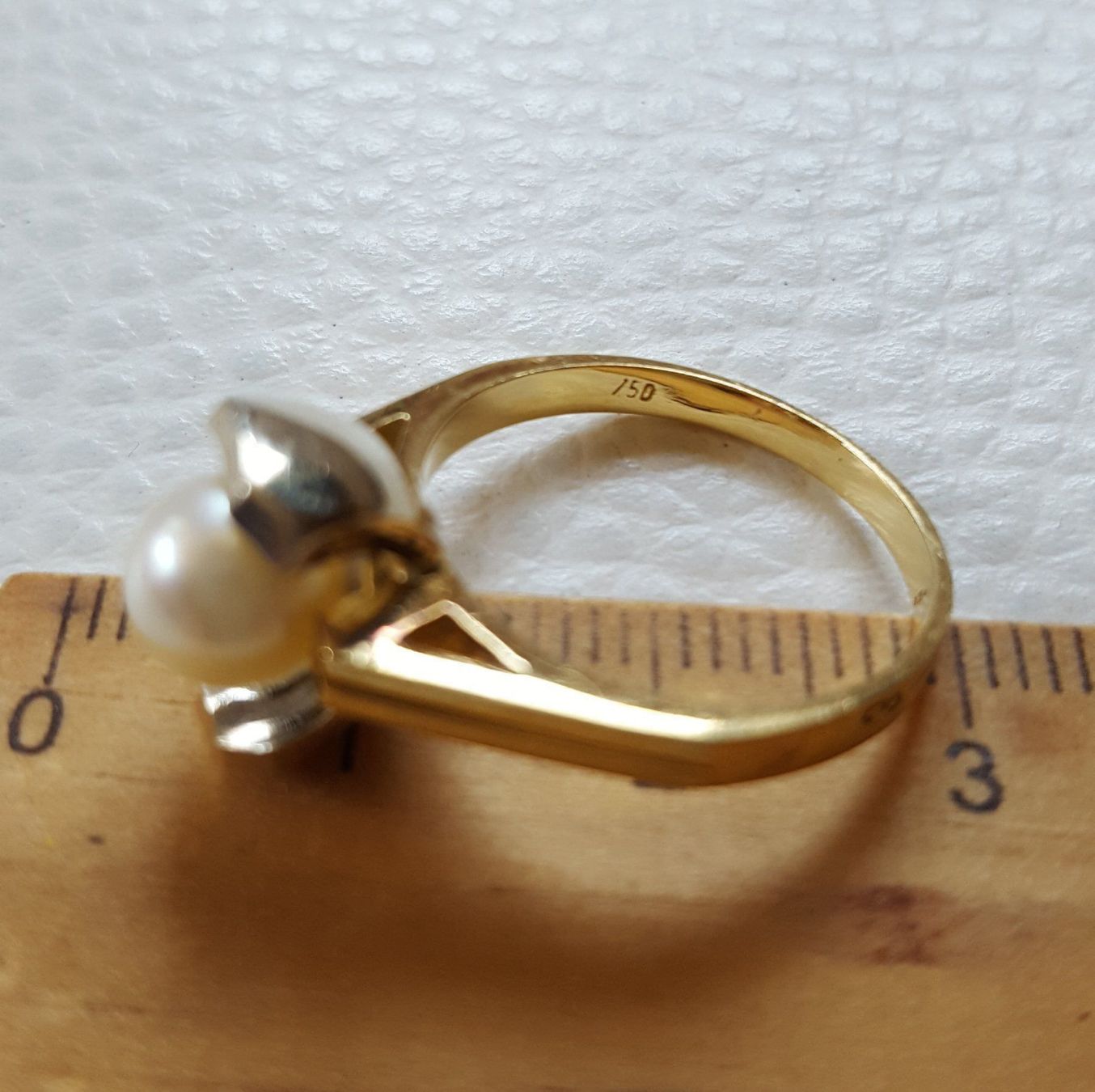 Anelli: Massiv Gold 750 Ring Mit Perle 18 Karat – Usato da Wald ZH venduto da Dasilver 6