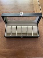 Uhrenbox für 6 Uhren  mit Sichtfenstenster