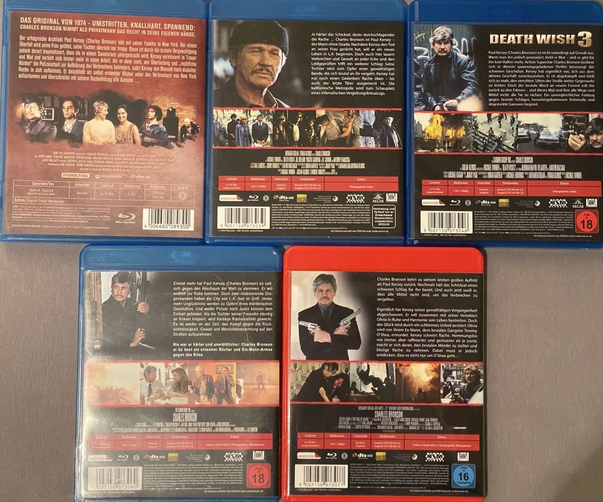 Tutti i DVDs: Death Wish 1-5 – Nuovo (secondo la descrizione) da Waldenburg venduto da Gonzo8 1