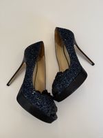 Escarpins Jimmy Choo paillettes bleu marine (taille-39)