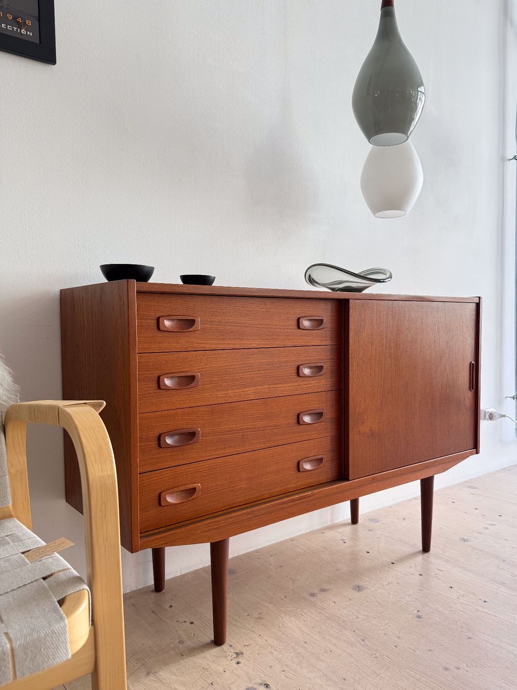 Commodes: Vintage Scandinavian Teak Sideboard – D'occasion à Zürich par heydaymoebel 3