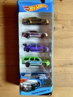 Hot Wheels Police Pursuit 5 Set Cars New