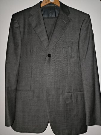 Completo uomo 48 Corneliani grigio lana 110S in ottimo stato