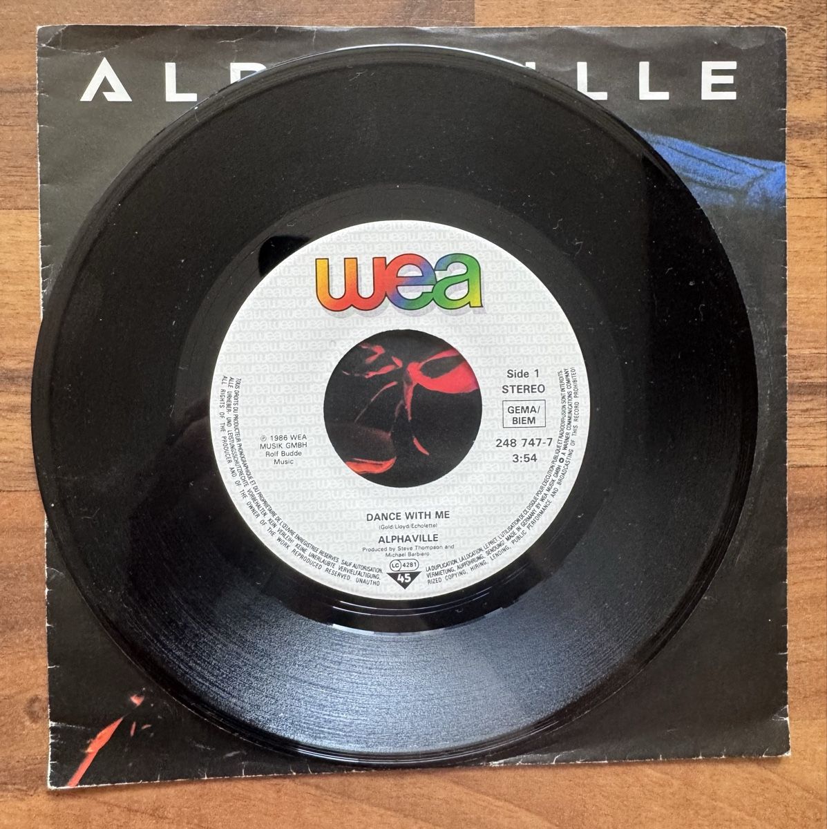 Dischi in vinile: Alphaville -  Dance With Me - 7" Single - 80s – Usato da Rorbas venduto da BlackstarRecords 2