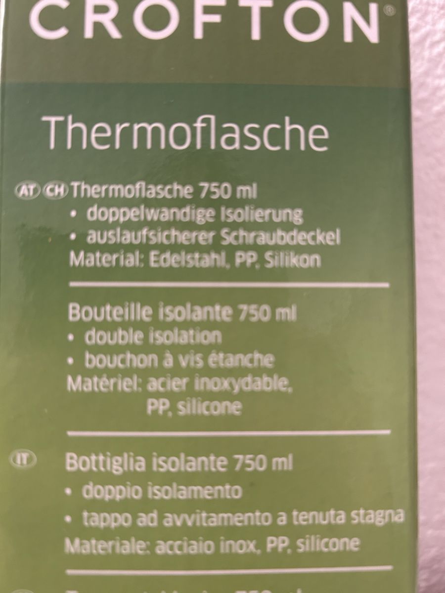 Borracce & Thermos: Thermoflasche 750ml. – Nuovo e nell'imballaggio originale da Frauenfeld venduto da berk39 1