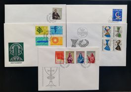 Liechtenstein FDC 1966 (komplett/5 Stk., Katalogwert ca10.-)