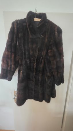 Vintage Nerzmantel, echter Pelz, Grösse M, warm für Winter!