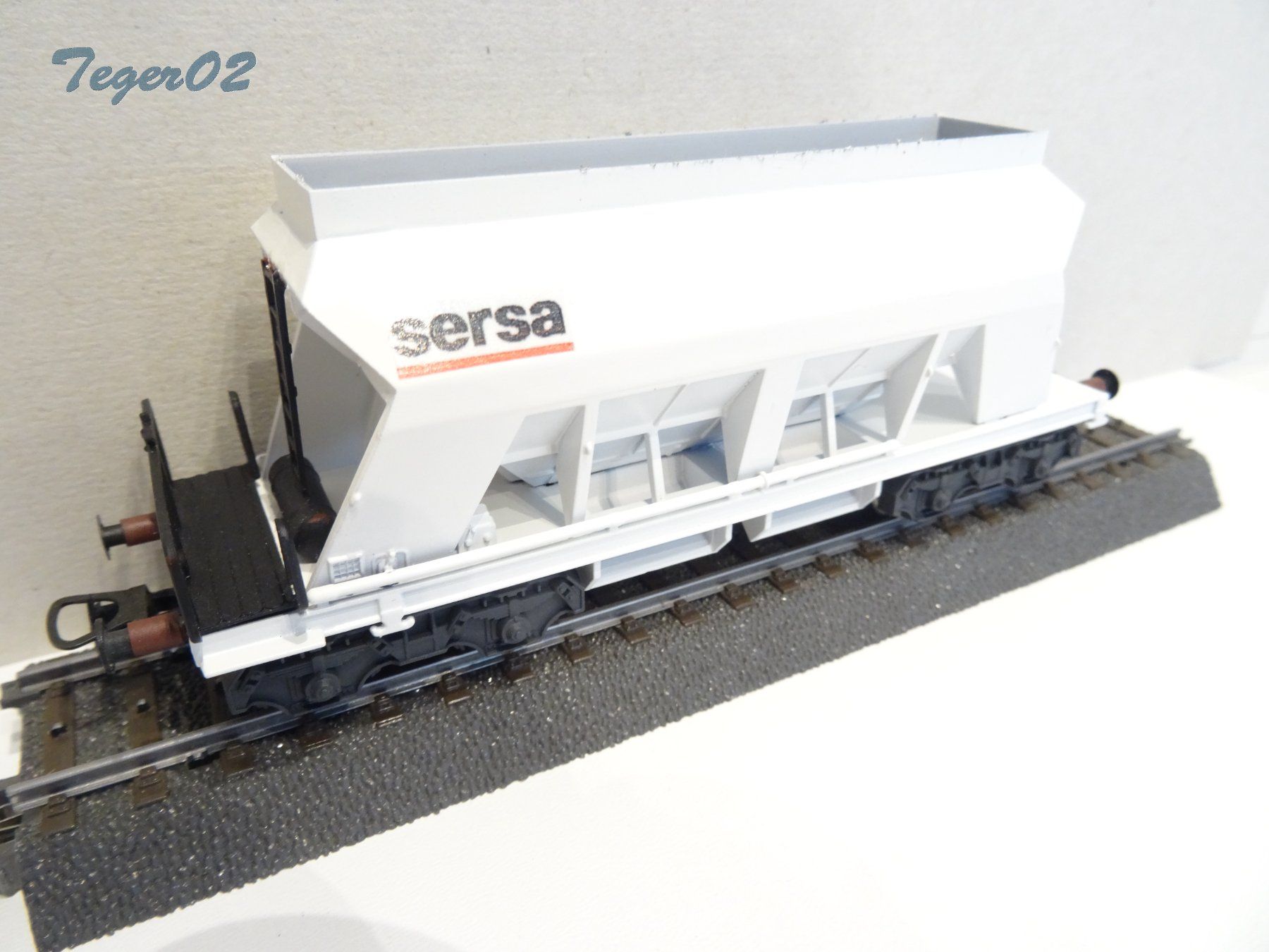 Liliput Modellini di ferrovie: Liliput. H0 235 540 Kieswagen "sersa" – Usato da Hochdorf venduto da Teger02