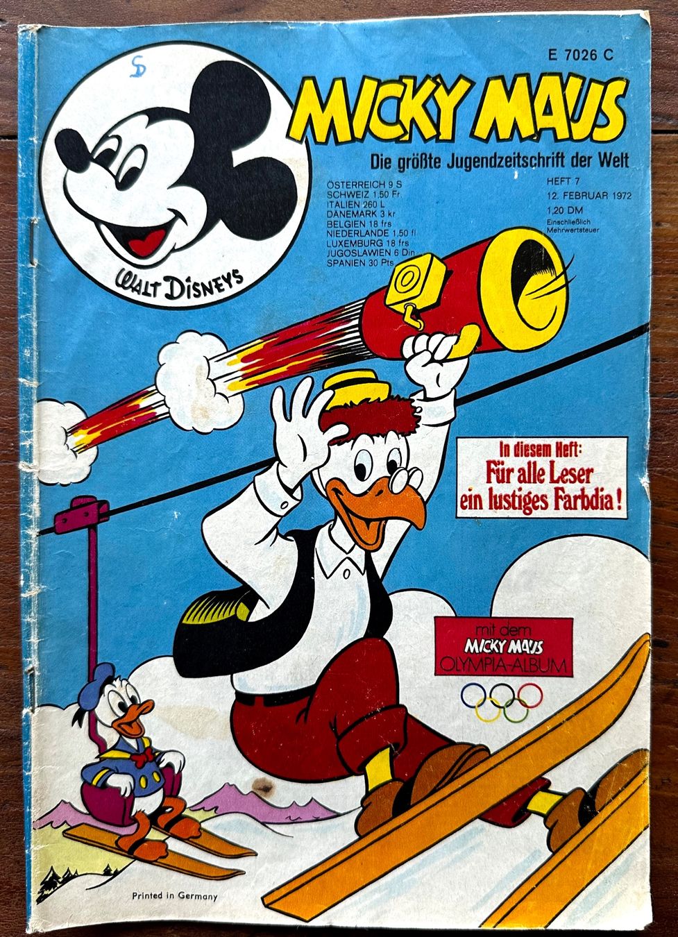 Fumetti: Micky Maus Nr. 7   12.2.1972, hunderte Comics ab 1.- – Usato da Seltisberg venduto da quadartswiss