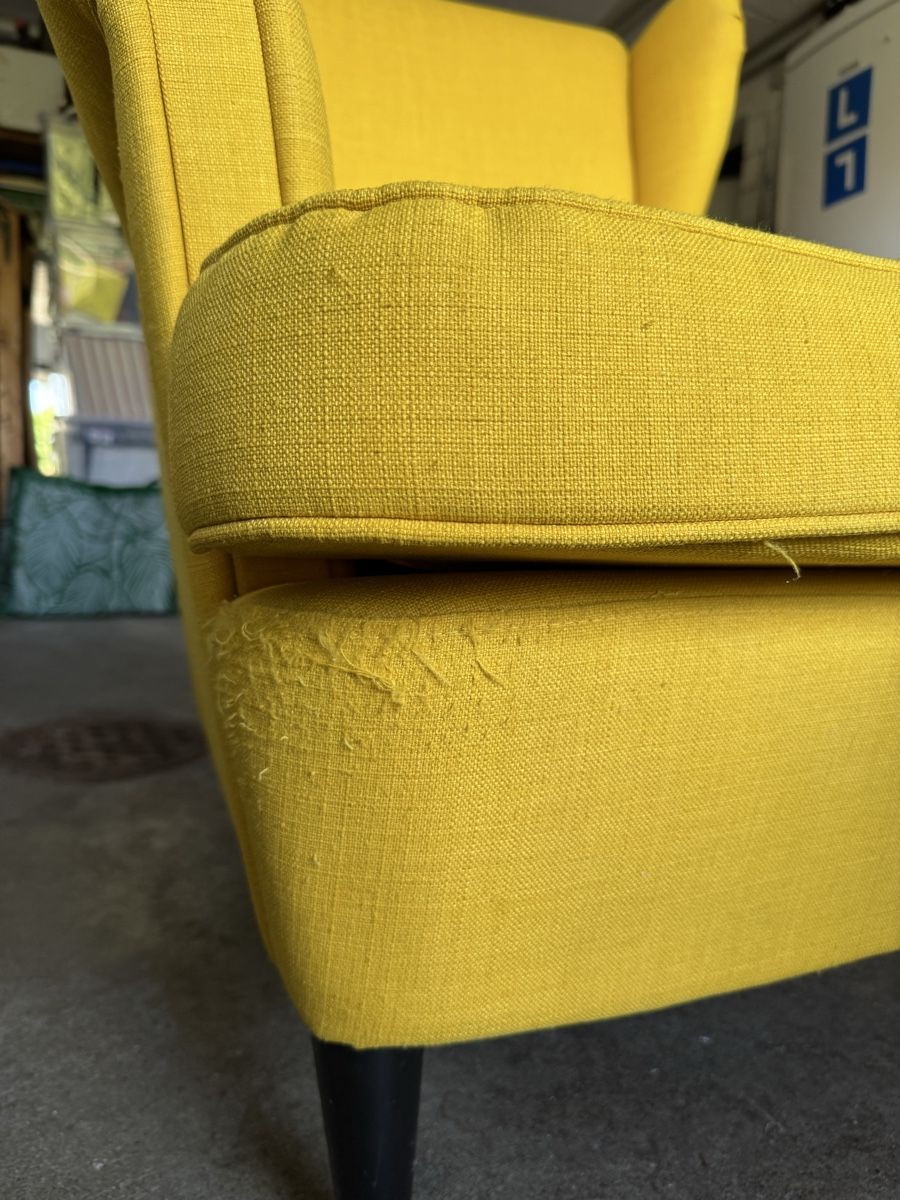 Ikea Sessel: Gelber Ikea STRANDMON Sessel – Gebraucht aus Rotkreuz von emm_57nm 7