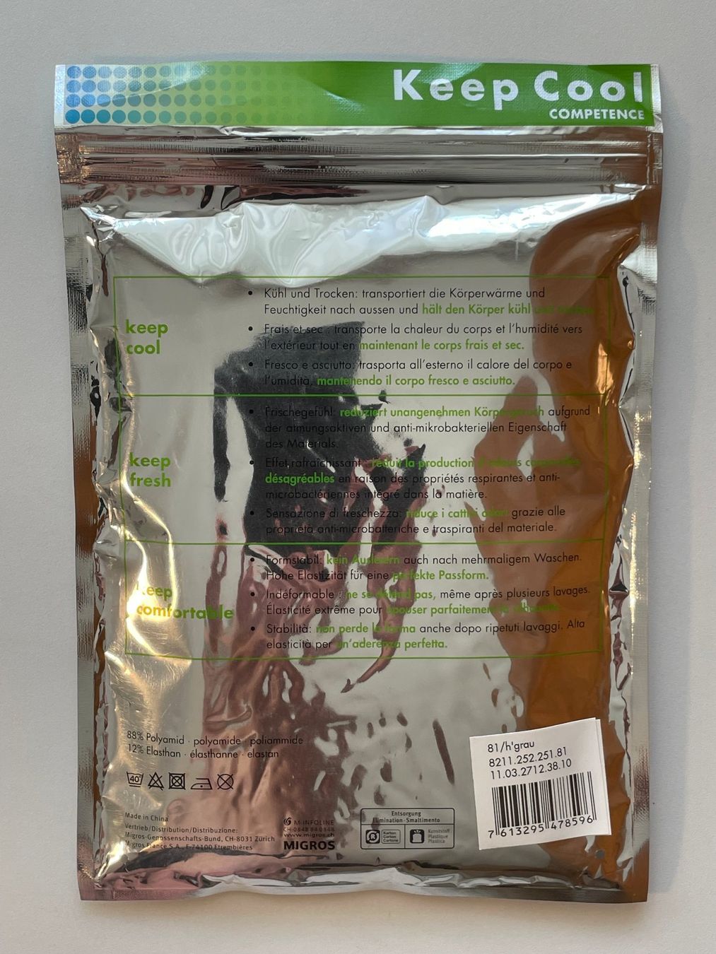 Biancheria intima: JOHN ADAMS Keep Cool Microfaser Boxershorts Gr. M/L hellgrau – Nuovo e nell'imballaggio originale da Birsfelden venduto da Paleochora 4