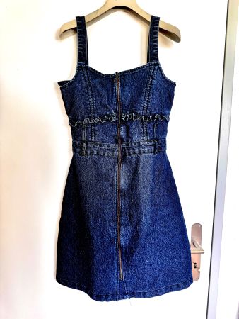 Jeans Kleid mit Reisverschluss, Top Zustand, Grösse S