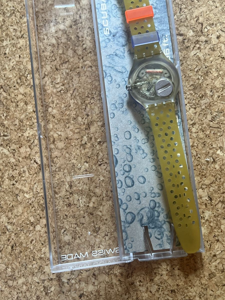Swatch Orologi: Swatch Scuba 200 Uhr VIOLET Orange – Usato da Basel venduto da bellespirit 6